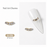 BTX Alloy Nail Rhinestones 5pcs