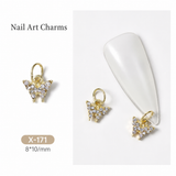BTX Alloy Nail Rhinestones 5pcs