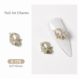 BTX Alloy Nail Rhinestones 5pcs