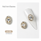 BTX Alloy Nail Rhinestones 5pcs