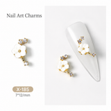 BTX Alloy Nail Rhinestones 5pcs
