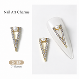 BTX Alloy Nail Rhinestones 5pcs