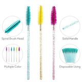 Mascara Wands / Spoolies - 12pcs - Glitter