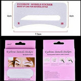 Eyebrow Stencil Stickers - 24 pairs