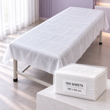 Disposable Non-Woven Bed Sheets - 100 Sheets - 180 × 80cm