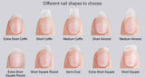 Oval - Meduim - Full Cover - Soft Gel - Clear Matt - Nail Tips - 300pcs - M080