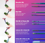 Drill Bit Set for Electric Nail File/Drill - 10pcs