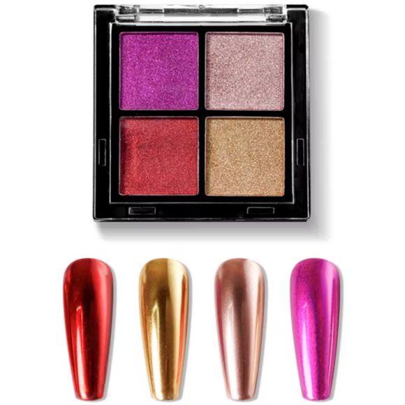 Solid Magic Mirror Chrome Powder - 4 Colours - Set #01