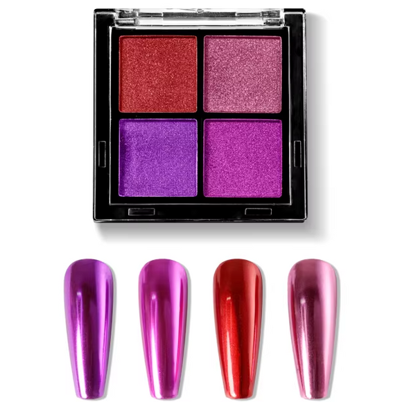 Solid Magic Mirror Chrome Powder - 4 Colours - Set #10