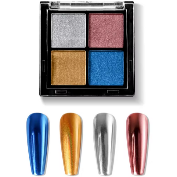 Solid Magic Mirror Chrome Powder - 4 Colours - Set #05