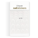 Nail Sticker - SD-1953 - French - White
