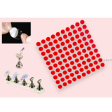 Red Double-sided Tape - 100pcs Dots