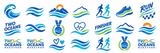 Two Oceans Marathon - Water Decals for Nails