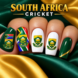 South Africa Cricket - Nails Water Decals