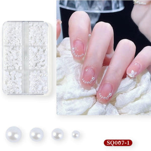 Nail Decoration - Pearl Mix Shapes - 01