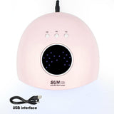 SUN X28 - UV LED Light / Lamp 72W - USB Plug - Pink