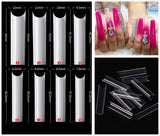 C Curve Straight - French Cover XL Long Nail Tips - 400pcs - Box