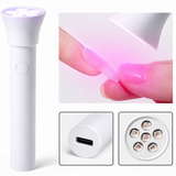 18W Mini Handheld UV/LED Nail Lamp - USB Powered