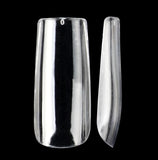 Square - Large - Full Cover - Soft Gel Nail Tips - 450pcs - Clear