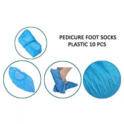 Disposable Pedicure Foot Socks - Plastic - 10pcs