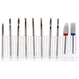 Drill Bit Set for Electric Nail File/Drill - 10pcs