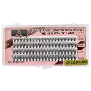 Eyelash Extension - Lengthening Wisps - 20P - 0.10 D - 8-14mm