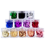 Metallic Foil Flakes - 12pcs