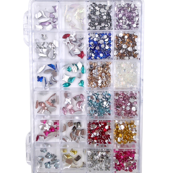 Rhinestones - Mix Colours, Sizes & Shapes – Madz Nail & Beauty