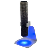 Mini Hand UV LED Light / Lamp - 3W - UV Torch with Stand - Rechargeable - Heart Rhinestones