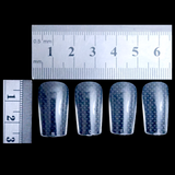 Square - Medium - Full Cover - Soft Gel Nail Tips - 600pcs - Clear - Box