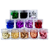 Metallic Foil Flakes - 12pcs