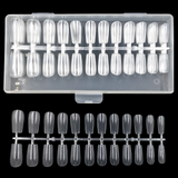 Square - Medium - Full Cover - Nail Tips - 240pcs - Clear