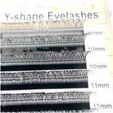 Eyelash Extension - Meshy Y-Shape - YY - 0.07D - Mix 9 to 14mm