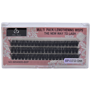 Eyelash Extension - Lengthening Wisps - 80P - 0.07D - 12mm
