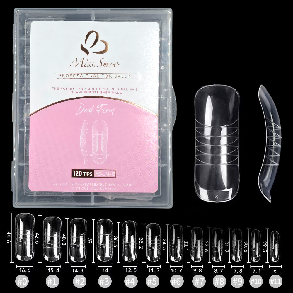 Nail Extension Re-Usable Dual Form/Mould - 120pcs - Square – Madz Nail ...