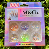 Flake Nail Decoration Sets - B Series