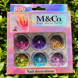 Flake Nail Decoration Sets - B Series