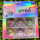 Flake Nail Decoration Sets - B Series
