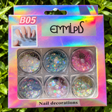Flake Nail Decoration Sets - B Series