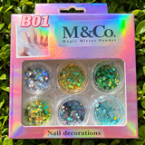 Flake Nail Decoration Sets - B Series