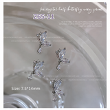 Crystal Butterfly Wing Nail Charms - 1pc
