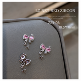 Crystal Butterfly Wing Nail Charms - 1pc