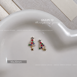 Christmas Crystal and Pearl Nail Charms - 1pc