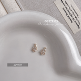 Christmas Crystal and Pearl Nail Charms - 1pc