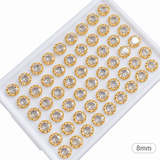 Rose-cut Crystal Nail Charms - 8mm - 1pc
