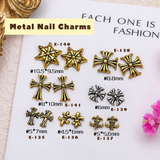 Vintage Metal Nail Charms - 10pcs