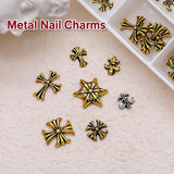 Vintage Metal Nail Charms - 10pcs