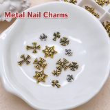 Vintage Metal Nail Charms - 10pcs