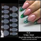 Reusable Silicone French Tip Guides for Dual Form