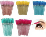 Mascara Wands / Spoolies - 50pcs - Glitter